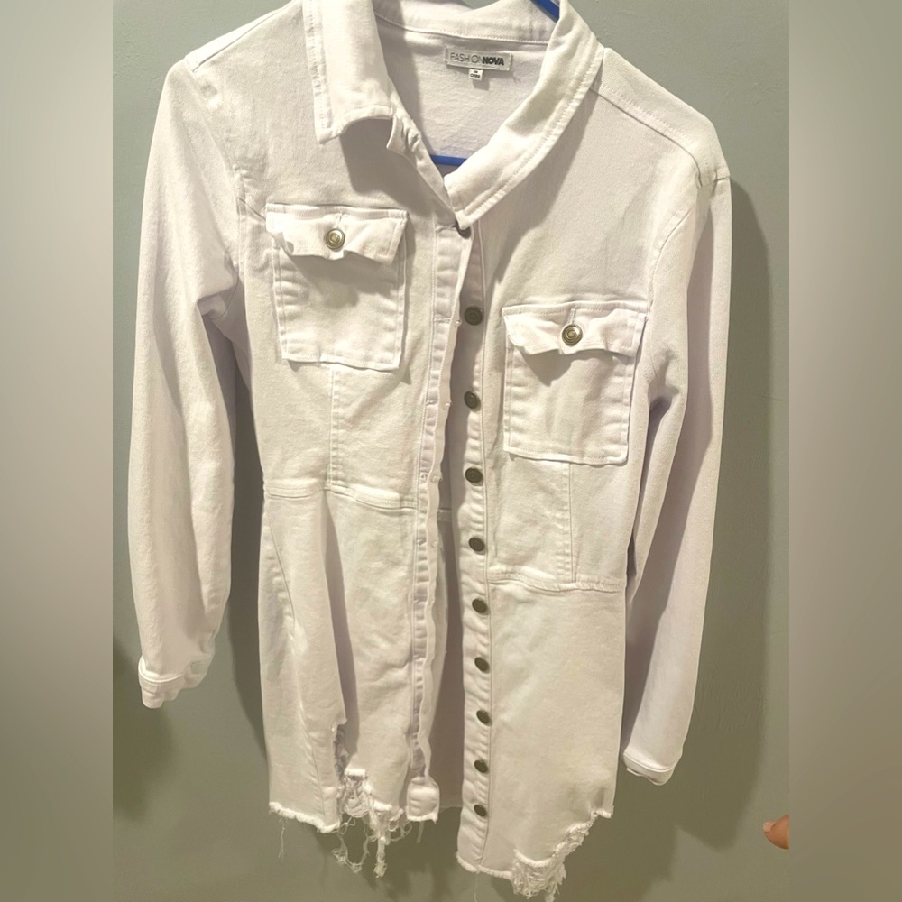White Jean dress